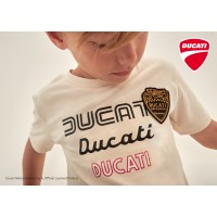 DUCATI LOGO CREAM T-SHIRT